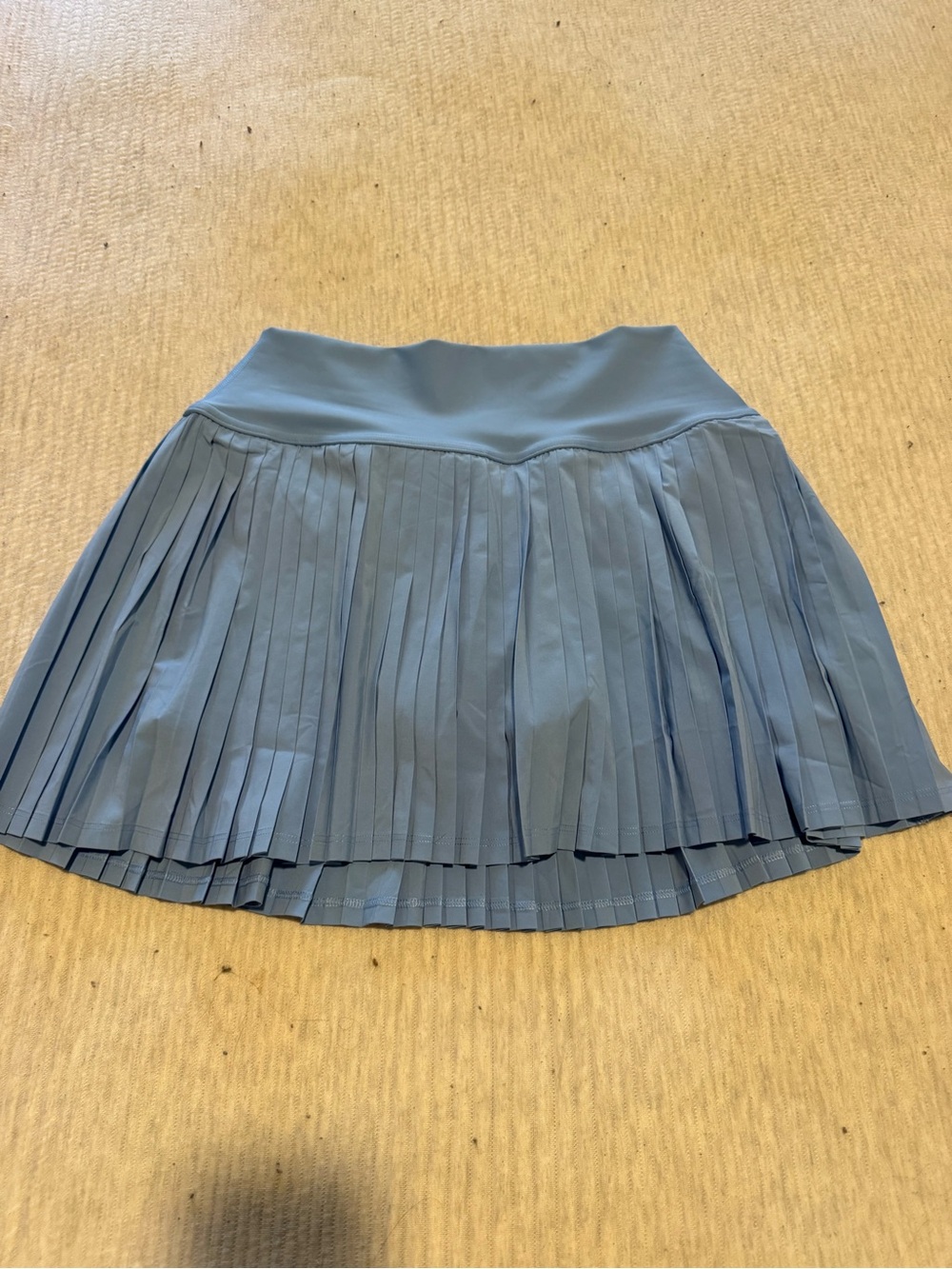 ALO Yoga Light Blue Pleated Skater Skirt